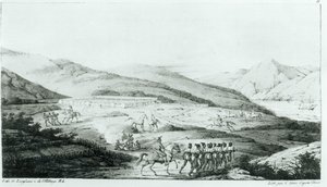 Hiszpańskie osiedle Presidio w San Francisco, z "Voyage pittoresque autour du monde" autorstwa Chorisa, opublikowane w 1822 r.